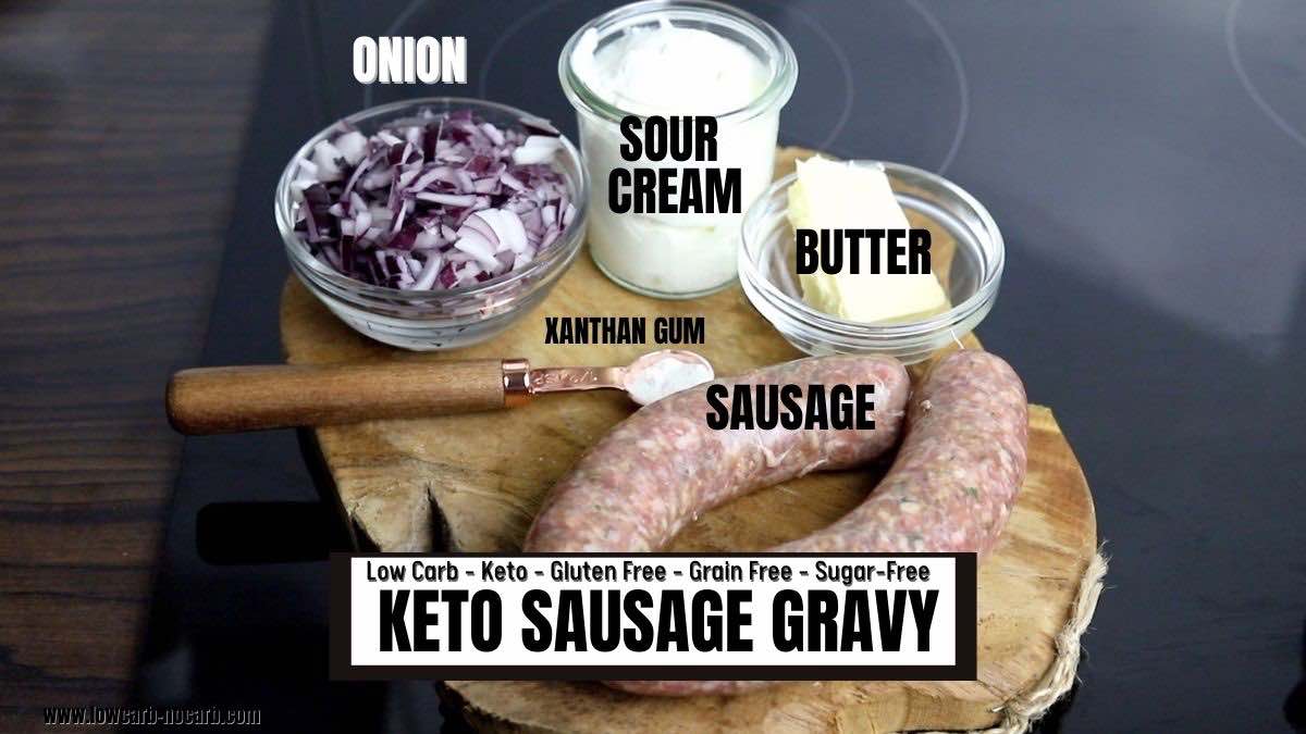 Sausage Gravy Recipe ingredients needed.