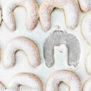 keto vanilla cookies on a paper