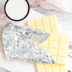 two white chocolate bars sugar free.
