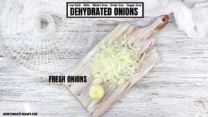 How To Dehydrate Onions for Food Storage - Low Carb No Carb