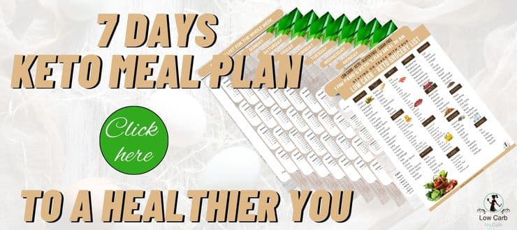 image with 10 sheets for keto meal plan
