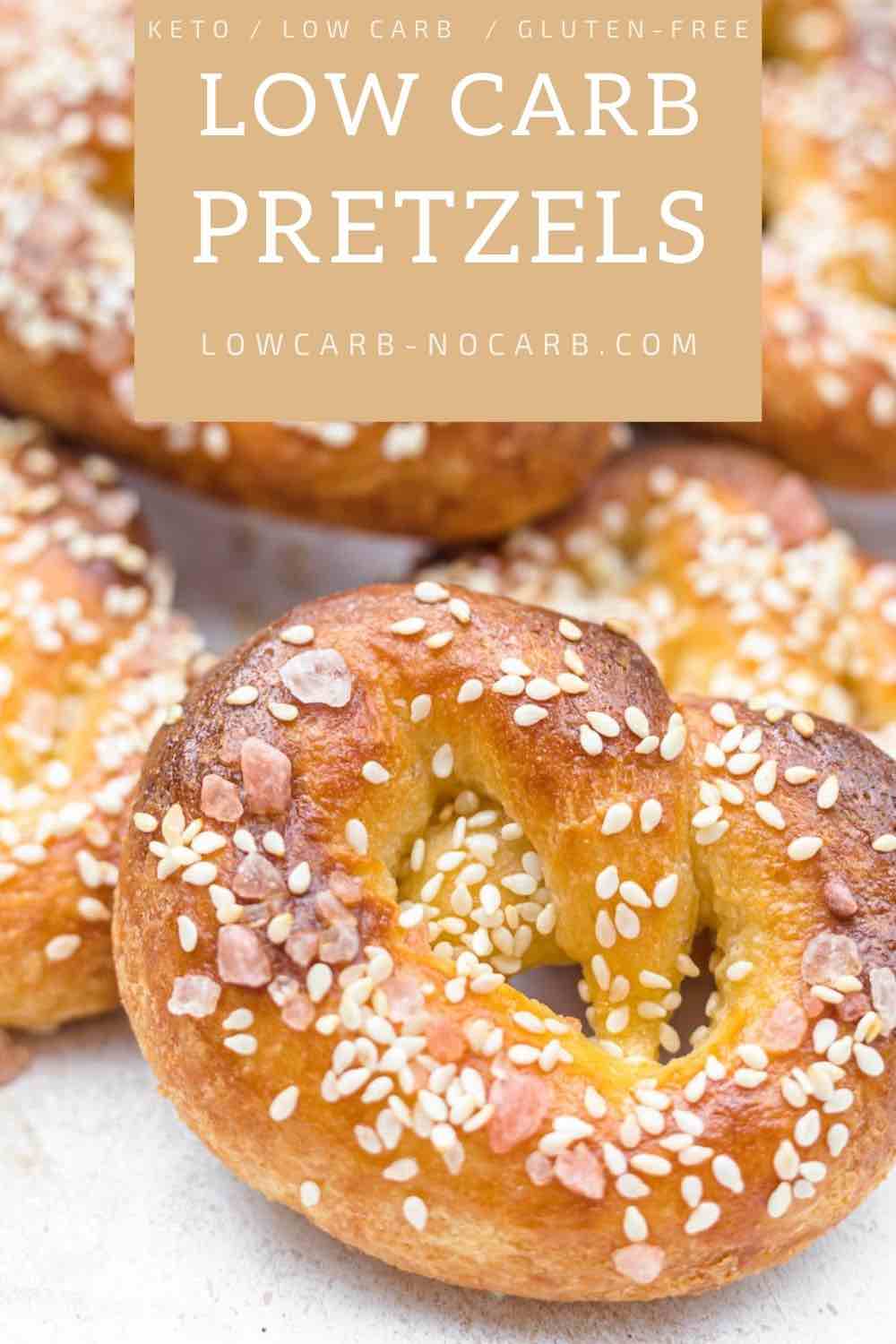 Keto Pretzels baked on a table.