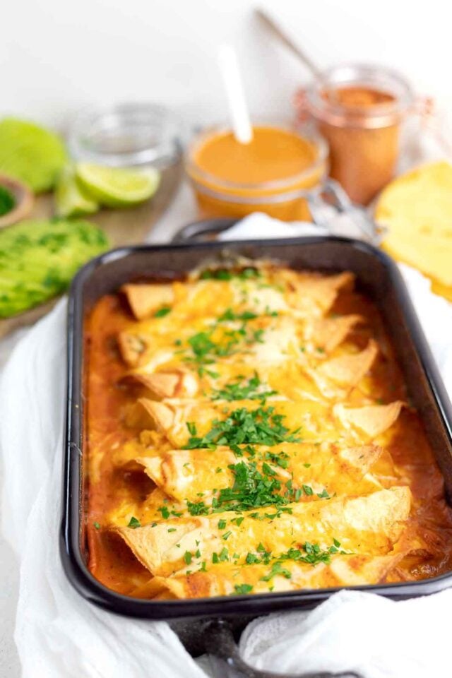 Keto Enchiladas with Chicken Low Carb No Carb