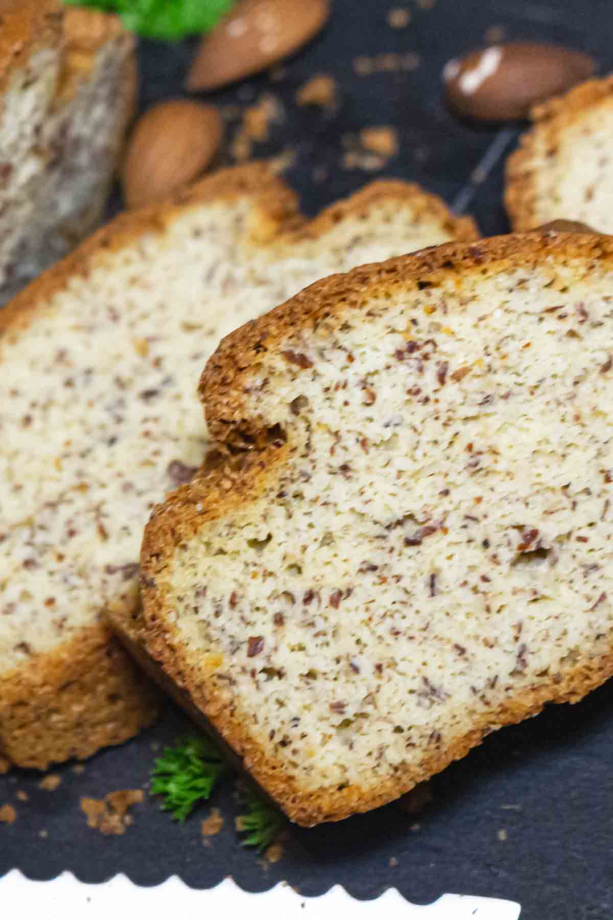 Almond Flour Keto Bread slice.