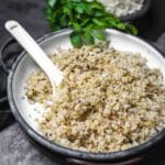 Cauliflower Fried Rice ready to serve.