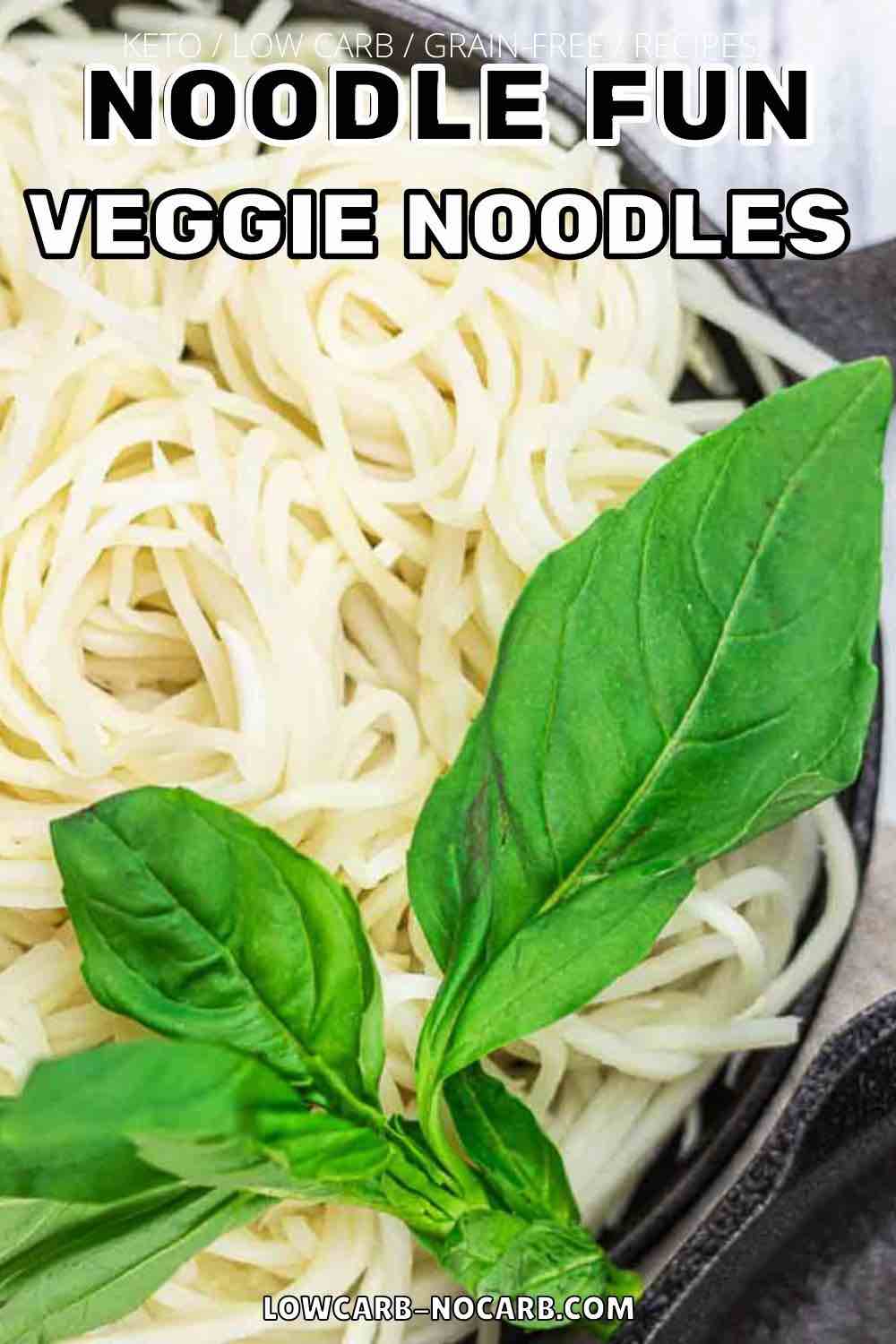 Palmini noodles with fresh basil