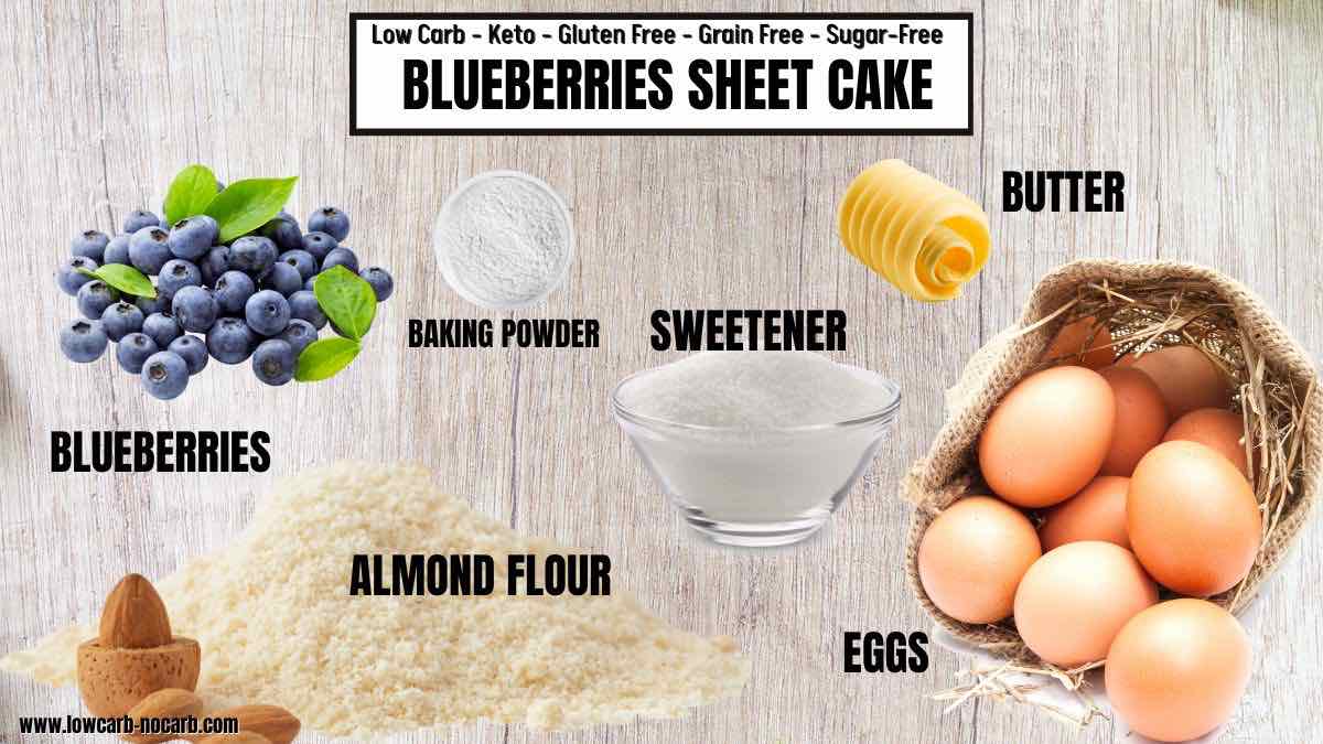 Almond Flour Cake Ingredients needed.