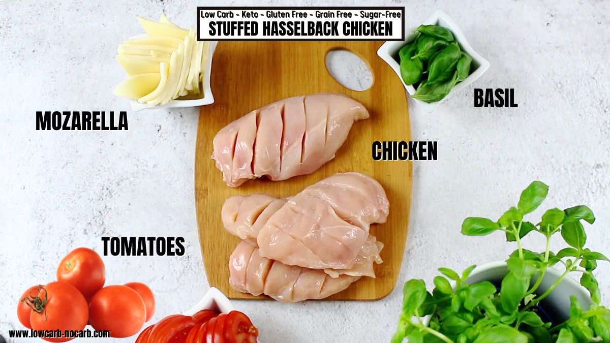 Stuffed Hasselback Chicken Recipe Ingredients needed.