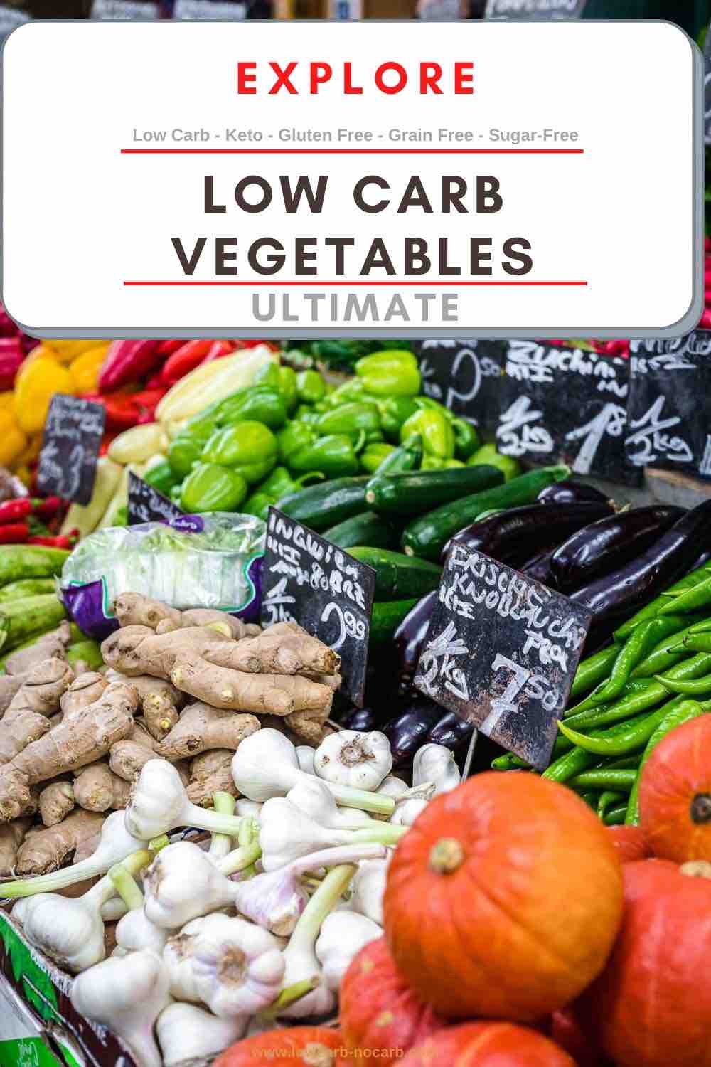 Vegetables in the supermarket.