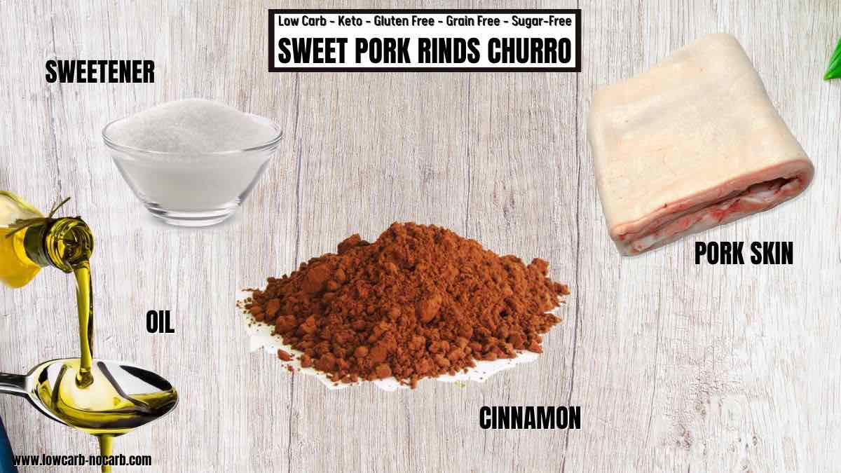 Sweet Pork Rinds Ingredients needed.