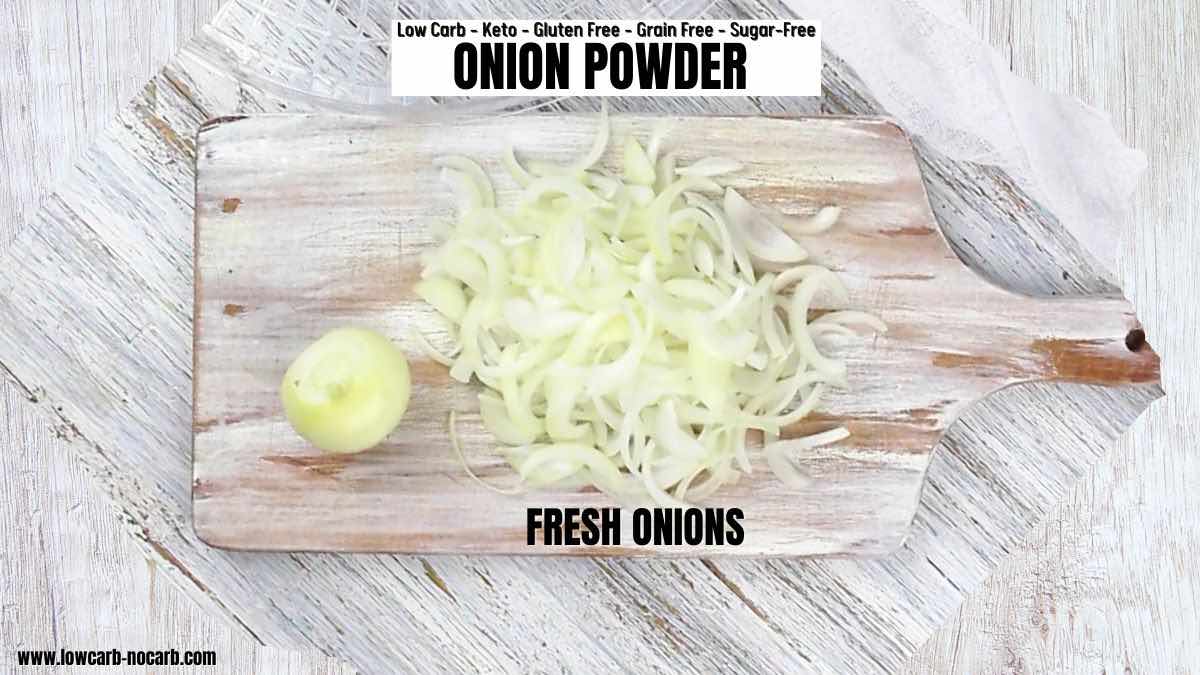 How to make onion powder ingredients needed.