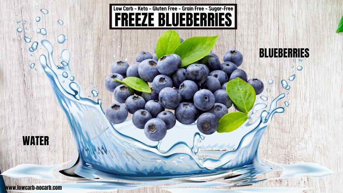 Freeze blueberries and water ingredients needed.