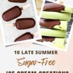 10 late summer sugar - free ice cream creations.