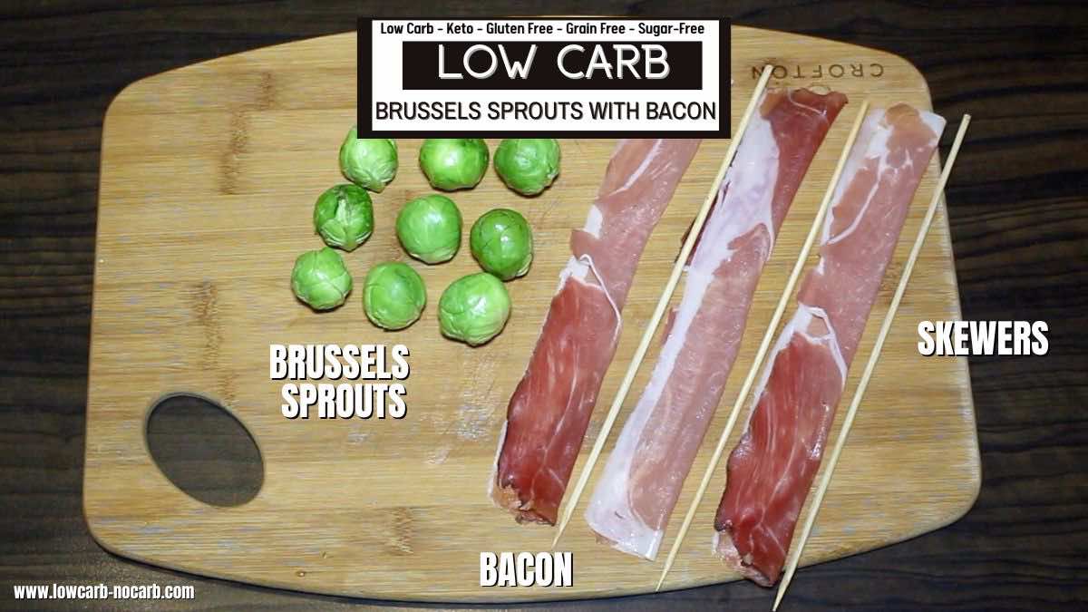 Low carb brussels sprouts with bacon.
