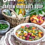 Low carb quick and easy garden vegetable soup.