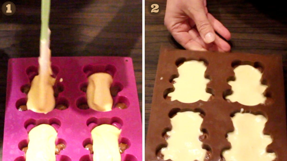 How to make chocolate teddy bears.