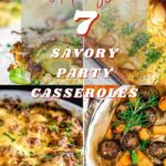 Holiday's savory party casseroles.