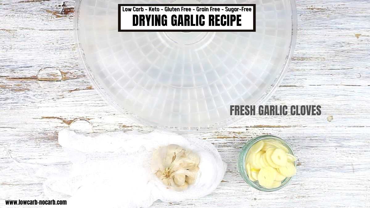 Drying garlic recipe.
