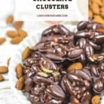 Easy low carb recipes to make chocolate clusters.