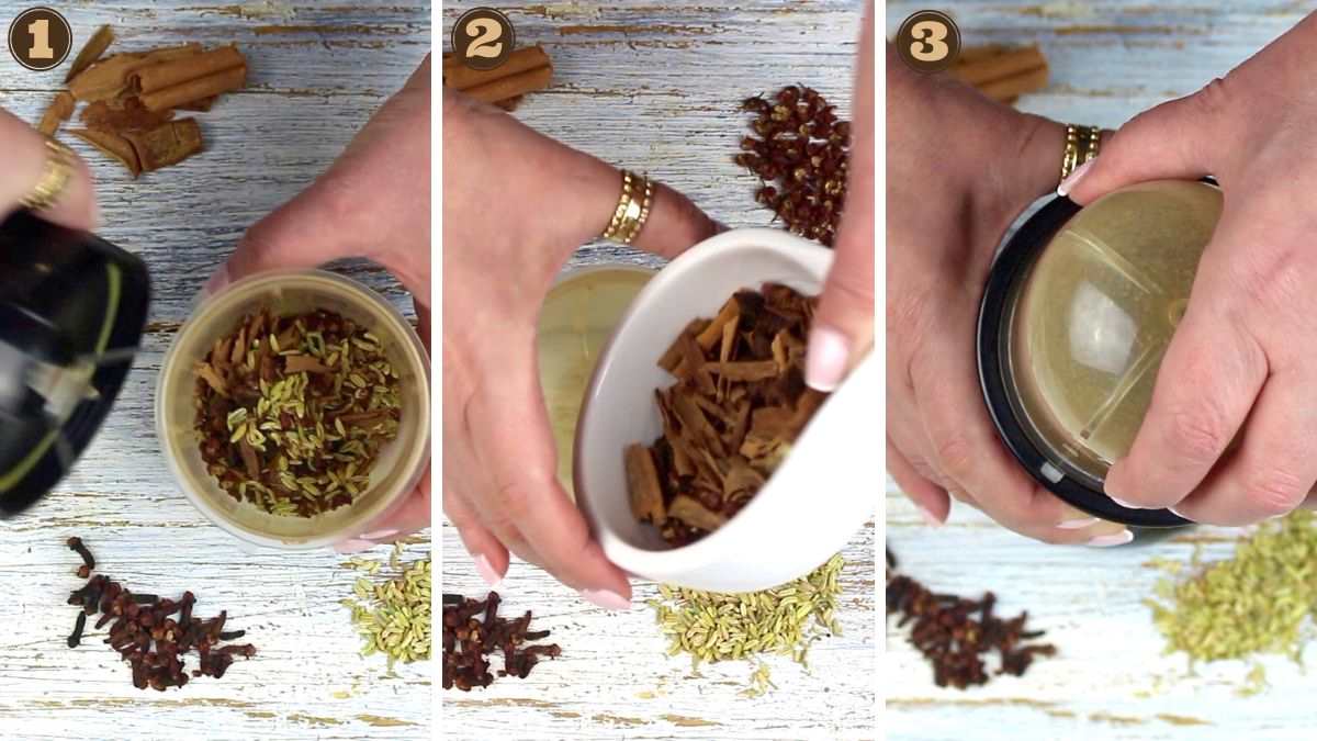 How to grind spices.