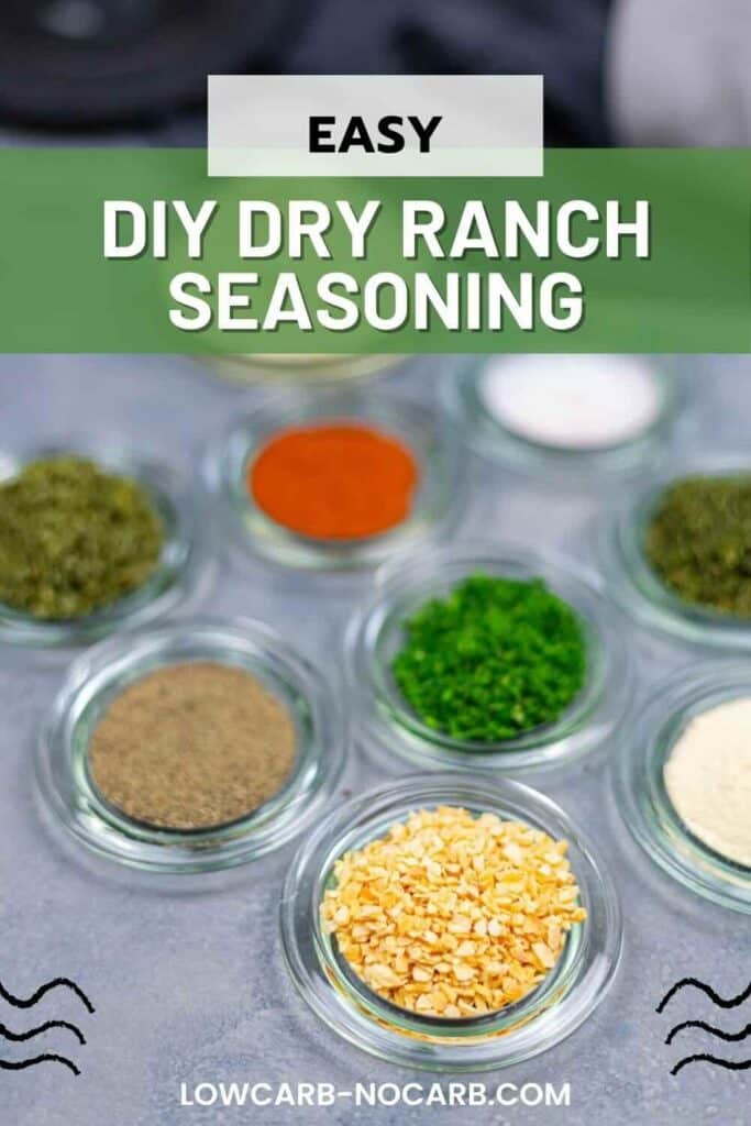 DIY Dry Ranch Seasoning - Low Carb No Carb